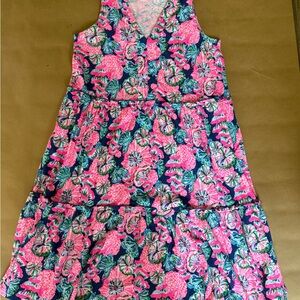 Lilly Pulitzer Pink and Blue Floral Dress